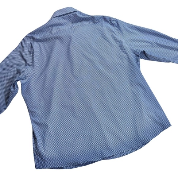 Tommy Hilfiger Gingham Plaid TH Tech Slim Fit Stretch Dress Shirt, size 2XL - Picture 5 of 11